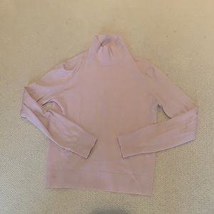 Ladies sweater baby pink turtleneck perfect condition size S/M theory